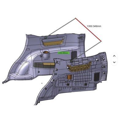 Висувний чохол поличка багажника для Lexus GX550 2024+ р.в. Лексус ГХ550, Черный