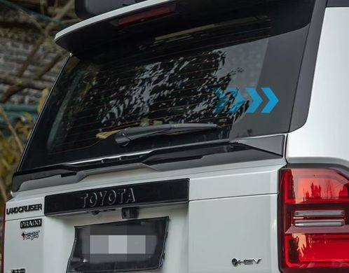 Спойлер кришки багажника нижній Toyota Prado 250 2024+ р.в., Черный