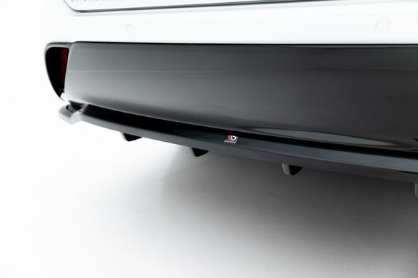 Накладка на задній бампер дифузор для Toyota Highlander 2019 р.в. Тойота Хайлендер, Черный, Toyota, Накладка на задний бампер, Не требуется, ABS-пластик, Новое, На штатные места