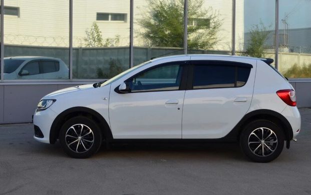 Накладки на арки Renault Sandero \ Sandero Stepway 2014+ г.в. Рено Сандеро, Черный, Renault, Расширители арок, Не требуется, ABS-пластик, Sandero, Новое, На штатные места, Sandero 2014-