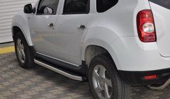 Боковые пороги Fullmond ( ступенька) Renault Duster 2010-2017 Рено Дастер
