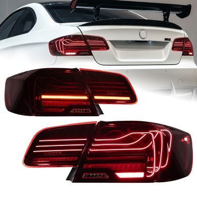 Задние лед фонари для BMW E92 2006-2012 г.в. БМВ Е92, Черный, BMW, Альтернативная оптика, 3-Series, Новое, На штатные места, 3 Coupe (E92) 2006-