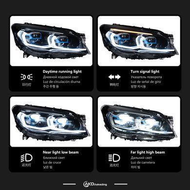 Передні тюнінг лед фари для BMW 7 серии F01 \ F02 730i 740i 750i 2013-2015 г.в.  БМВ Ф02, BMW, Альтернативная оптика, 7-Series, Новое, На штатные места