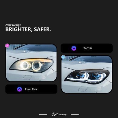 Передні тюнінг лед фари для BMW 7 серии F01 \ F02 730i 740i 750i 2013-2015 г.в.  БМВ Ф02, BMW, Альтернативная оптика, 7-Series, Новое, На штатные места