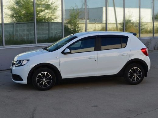 Накладки на пороги Renault Sandero \ Sandero Stepway 2014+ г.в. Рено Сандеро, Renault, Пороги, Не требуется, ABS-пластик, Sandero, Новое, На штатные места, Sandero 2014-