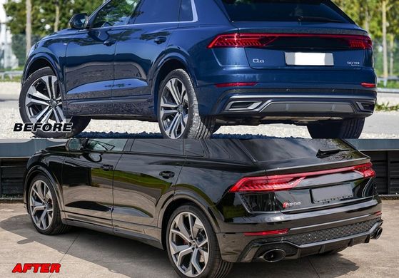 Тюнінг обвіс для Audi Q8 стиль RS 2019+ р.в. ауди ку8, Серый грунт (под покраску), Зовнішній тюнінг, Audi, Комплект обвеса, Требуется, Полипропилен, Q8 2019-, Новое, На штатные места, Q8 2019-