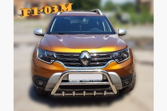 Защита переднего бампер ( кенгурятник ) Renault Duster 2018+ г.в. Рено Дастер