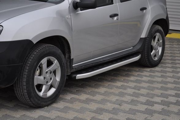 Бічні пороги Fullmond (сходинка) Renault Duster 2010-2017 Рено Дастер