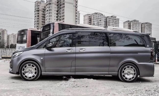 Тюнинг обвес Mercedes Vito W447 2014+ г.в. в стиле Maybach, Серый грунт (под покраску), Mercedes, Комплект обвеса, Требуется, Стеклопластик, Vito, Новое, На штатные места, Vito ( W447) 2014-