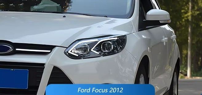 Передние тюнинг лед фары Ford Focus 3 дорестайлинг 2011-2014 г.в. Форд Фокус, Ford, Альтернативная оптика, Focus, Новое, На штатные места, FOCUS III 2011-