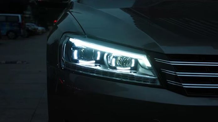 Передние тюнинг лед фары для Volkswagen Passat B7 USA 2011-2015 г.в. Пасат Б7 Америка, Volkswagen, Альтернативная оптика, Passat, Новое, На штатные места, PASSAT (362) 2010-