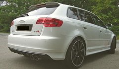 Спойлер кришки багажника Audi A3 для 5ти дверной 2003-2012 р.в. Ауді А3 стиль RS3, Серый грунт (под покраску), Зовнішній тюнінг, Audi, Спойлер, Требуется, Стекловолокно, A3, Новое, На штатные места, A3 (8P1) 2003-2012