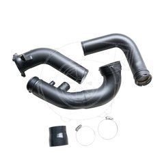 Чардж пайп буст пайп Charge pipe Boost Pipe BMW B48 B46 F30 330i 320i, Черный, BMW, Алюминий, 3-Series, Новое, На штатные места, 3 (F30, F35, F80) 2011-