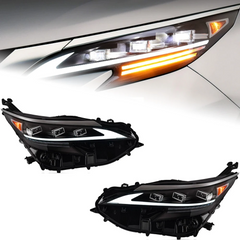 Передние тюнинг лед фары для Toyota Sienna 2021-2023 г.в. Тойота Сиена, Toyota, Альтернативная оптика