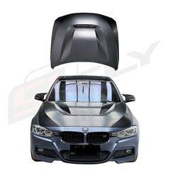 Капот BMW 3 серии F30 F31 / 4 серии F32 F33 F36 в стиле CS, Черный, Внешний Тюнинг, BMW, Капот, Требуется, Алюминий, 3-Series, Новое, На штатные места, 3 (F30, F35, F80) 2011-