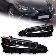 Передние тюнинг лед фары Lexus ES 2018+ г.в. Лексус ЕС, Черный, Lexus, Альтернативная оптика, ES, Новое, На штатные места