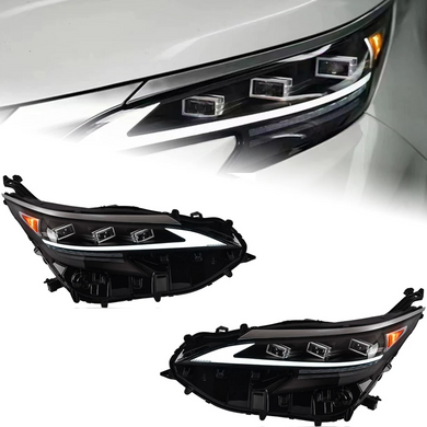 Передние тюнинг лед фары для Toyota Sienna 2021-2023 г.в. Тойота Сиена, Toyota, Альтернативная оптика