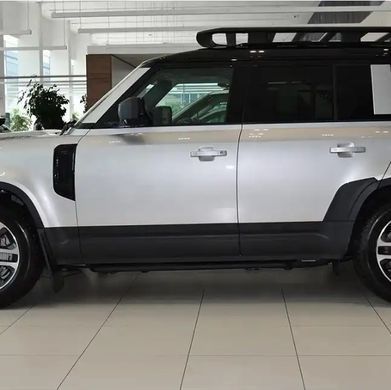 Електричні бічні пороги для Land Rover Defender 2020 р.в., Черный, Зовнішній тюнінг, Land Rover, Пороги, Defender, Новое, На штатные места, Defender 2020-