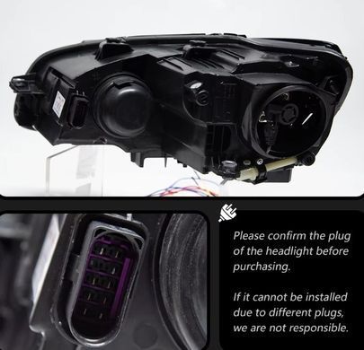 Передние тюнинг лед фары для Volkswagen Passat B7 USA  2011-2015 г.в. Пасат Б7 Америка, Volkswagen, Альтернативная оптика, Passat, Новое, На штатные места, PASSAT (362) 2010-