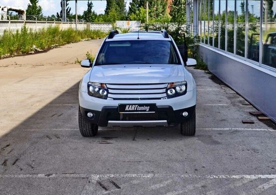 Решетка радиатора "КАРТ" Renaul Duster 2010-2017 г.в. Рено Дастер, Черный, Renault, Решетка радиатора, Требуется, ABS-пластик, Duster, Новое, На штатные места, Duster 2015-