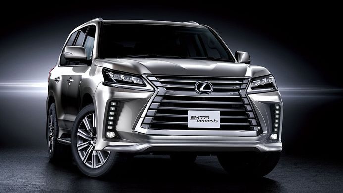 Тюнинг обвес Lexus LX 570/450d 2016+ г.в. под заводскую решетку, Черный, Lexus, Комплект обвеса, Требуется, Полипропилен, LX, Новое, На штатные места, LX570 2016-