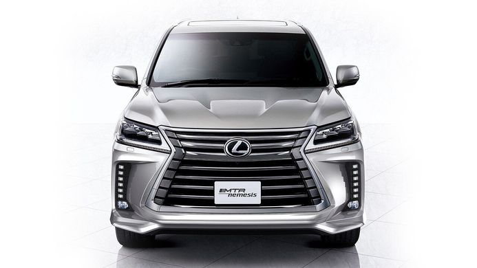 Тюнинг обвес Lexus LX 570/450d 2016+ г.в. под заводскую решетку, Черный, Lexus, Комплект обвеса, Требуется, Полипропилен, LX, Новое, На штатные места, LX570 2016-