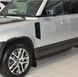Електричні бічні пороги для Land Rover Defender 2020 р.в., Черный, Зовнішній тюнінг, Land Rover, Пороги, Defender, Новое, На штатные места, Defender 2020-