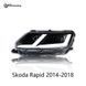Передние лед фары для Skoda Rapid  2012-2019 г.в. Шкода Рапид