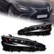 Передние тюнинг лед фары Lexus ES 2018+ г.в. Лексус ЕС, Черный, Lexus, Альтернативная оптика, ES, Новое, На штатные места