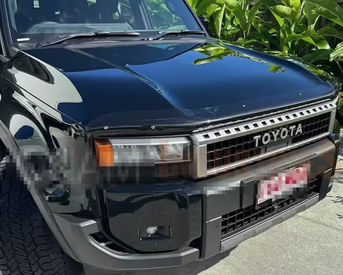 Дефлектор капота для Toyota Prado LC250 2024+ г.в. Тойота Прадо 250, Черный, Toyota, Декоративные накладки, Не требуется, ABS-пластик, Prado, Новое, На штатные места