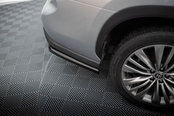 Накладка на задний бампер елероны для Toyota Highlander 2019- г.в. Тойота Хайлендер, Черный, Toyota, Накладка на передний бампер, Не требуется, ABS-пластик, Новое, На штатные места