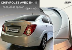 Спойлер багажника Chevrolet Aveo в кузове Т300 2011+ г.в. седан