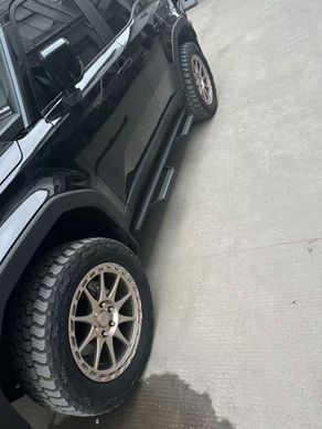 Бічні пороги для Toyota Prado 250 2024 р.в. Тойота Прадо, Черный, Toyota, Пороги, Сталь, Prado, Новое, На штатные места