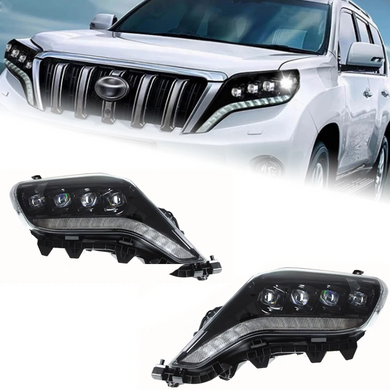 Тюнинг лед фары Toyota Prado 150 2013-2017 г.в. Тойота Прадо