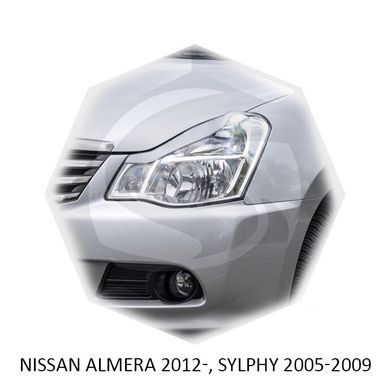 Реснички на фары Nissan ALMERA 2012- SYLPHY 2005-2009 г.в. Нисан Альмера