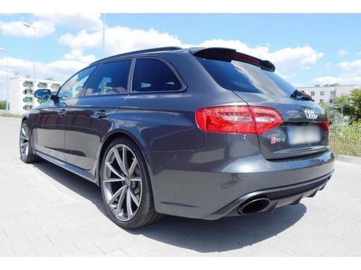 Спойлер крышки багажника Audi A4 B8 универсал 2008-2015 г.в. Ауди А4 стиль RS4, Серый грунт (под покраску), Внешний Тюнинг, Audi, Спойлер, Требуется, Стекловолокно, A4, Новое, На штатные места, A4 (8K2, B8) 2007-