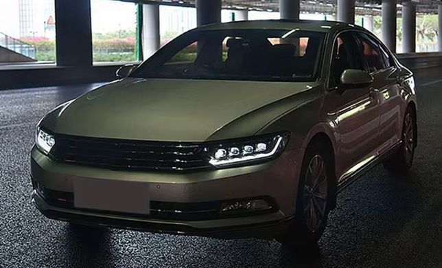 Передние тюнинг лед фары для Volkswagen Passat B8 Европа  2014-2019 г.в. Пасат Б8, Volkswagen, Альтернативная оптика, Passat, Новое, На штатные места