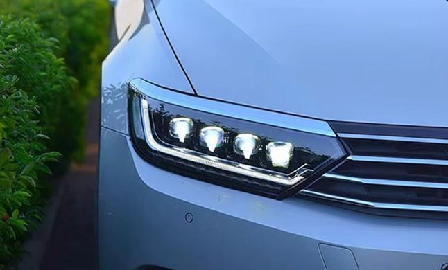 Передние тюнинг лед фары для Volkswagen Passat B8 Европа  2014-2019 г.в. Пасат Б8, Volkswagen, Альтернативная оптика, Passat, Новое, На штатные места