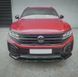 Накладка на передний бампер сплиттер для Volkswagen Touareg 2023+ г.в. R-line рестайлинг, Черный, Volkswagen, Накладка на передний бампер, Не требуется, ABS-пластик, Touareg, Новое, На штатные места