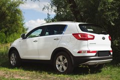 Обвіс накладка на задній бампер Kia Sportage 2010-2015 р.в.