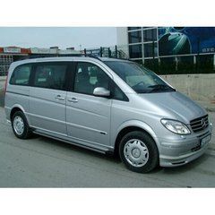 Накладка на передний бампер губа"Brabus Style" Mercedes Viano 2004+ г.в.