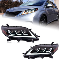 Передние тюнинг лед фары Toyota Sienna 2011-2019 г.в. Тойота Сиена, Toyota