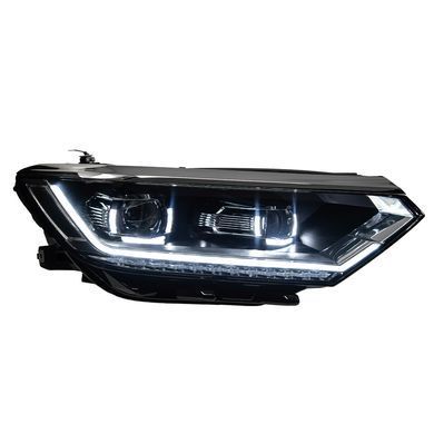 Передние тюнинг лед фары для Volkswagen Passat B8 Европа 2016-2020 г.в. Волксваген Б8, Volkswagen, Альтернативная оптика, Passat, Новое, На штатные места