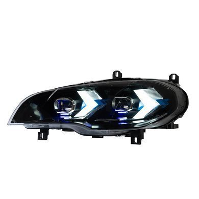 Передні тюнинг лед фари для BMW X5 E70 2007-2013 р.в. БМВ Х5 Е70, BMW, Альтернативная оптика, X5, Новое, На штатные места, X5 (E70) 2007-2012