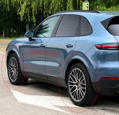 Накладки на арки Porsche Cayenne 2018-2020 г.в., Porsche, Расширители арок, ABS-пластик, Cayenne, Новое, На штатные места