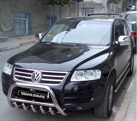 Защита переднего бампера (кенгурятник, бугель, дуга) Volkswagen Touareg