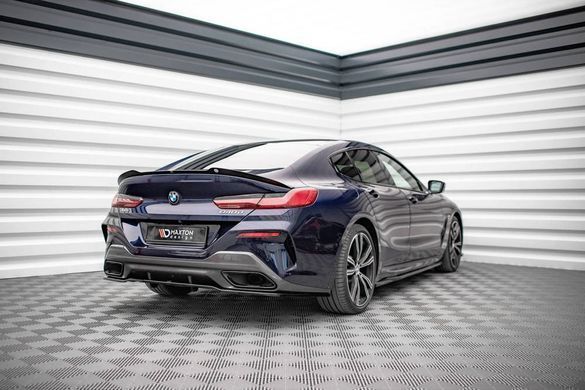 Накладка на задній бампер дифузор BMW M850I GRAN COUPE G16 2018 р.в., Черный, Зовнішній тюнінг, BMW, Накладка на задний бампер, Не требуется, ABS-пластик, 8-series, Новое, На штатные места, 8 ( G15 \ G16 ) 2018-