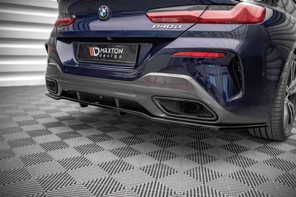 Накладка на задній бампер дифузор BMW M850I GRAN COUPE G16 2018 р.в., Черный, Зовнішній тюнінг, BMW, Накладка на задний бампер, Не требуется, ABS-пластик, 8-series, Новое, На штатные места, 8 ( G15 \ G16 ) 2018-