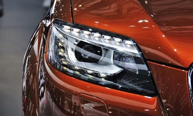 Передні тюнінг лед фари Audi Q7 2007-2015 р.в. Ауді ку7, Audi, Альтернативная оптика, Q7, Новое, На штатные места, Q7 (4L) 2006-