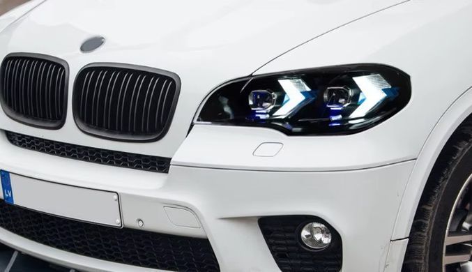 Передні тюнинг лед фари для BMW X5 E70 2007-2013 р.в. БМВ Х5 Е70, BMW, Альтернативная оптика, X5, Новое, На штатные места, X5 (E70) 2007-2012
